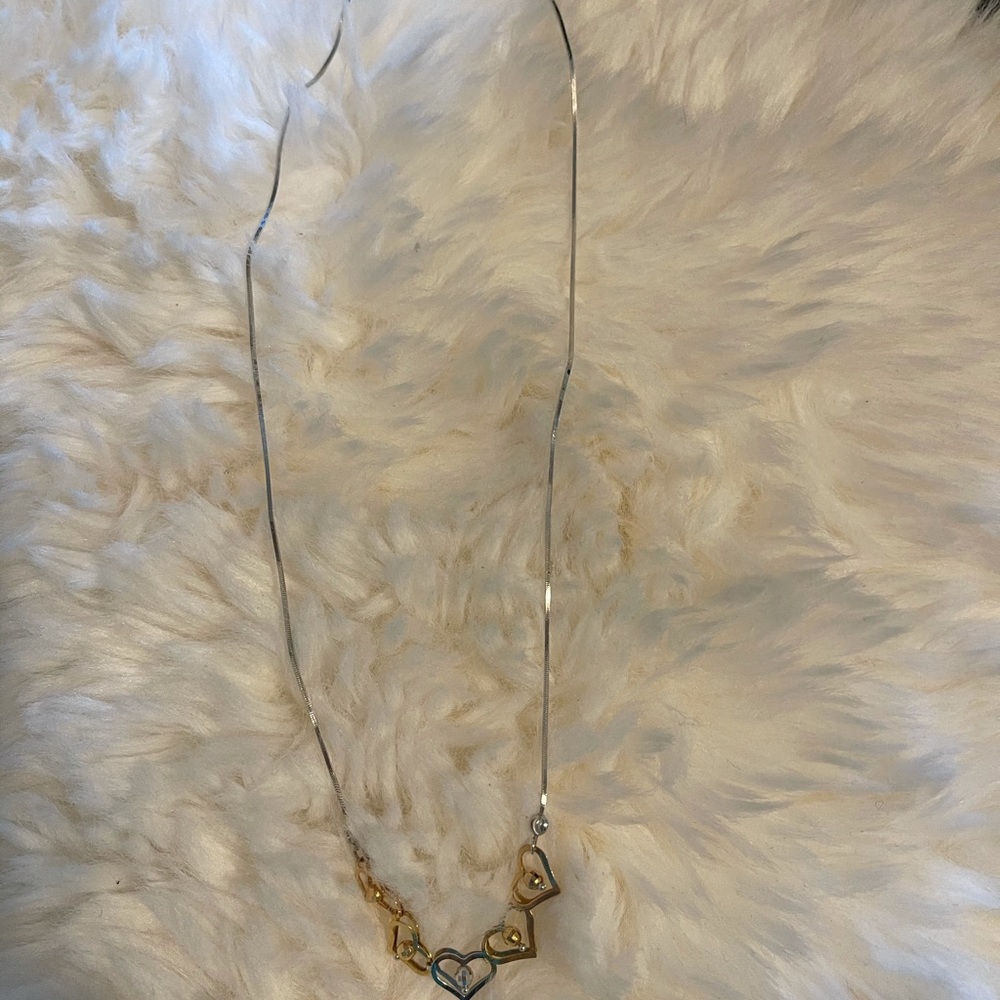 18k TRICOLOR GOLD NECKLACE